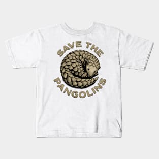 Save the Pangolins Kids T-Shirt